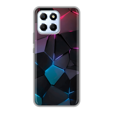 Силиконовый чехол на Huawei Honor X6 с принтом Геометрия неона Силиконовый чехол на Huawei Honor X6 с принтом Геометрия неона