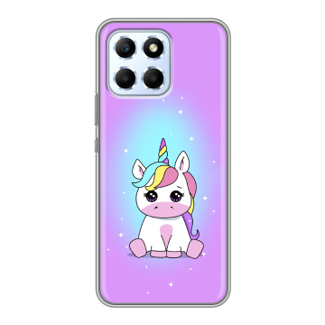 Силиконовый чехол на Huawei Honor X6 с принтом Единорог Силиконовый чехол на Huawei Honor X6 с принтом Единорог