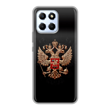 Силиконовый чехол на Huawei Honor X6 с принтом Герб России Силиконовый чехол на Huawei Honor X6 с принтом Герб России