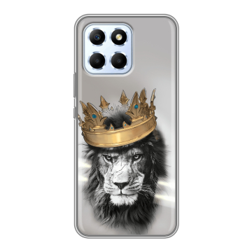 Силиконовый чехол на Huawei Honor X6 с принтом Лев с короной Силиконовый чехол на Huawei Honor X6 с принтом Лев с короной