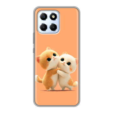 Силиконовый чехол на Huawei Honor X6 с принтом Милые котики Силиконовый чехол на Huawei Honor X6 с принтом Милые котики
