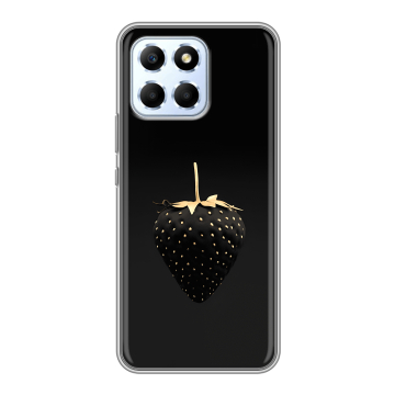 Силиконовый чехол на Huawei Honor X6 с принтом Черная клубника Силиконовый чехол на Huawei Honor X6 с принтом Черная клубника