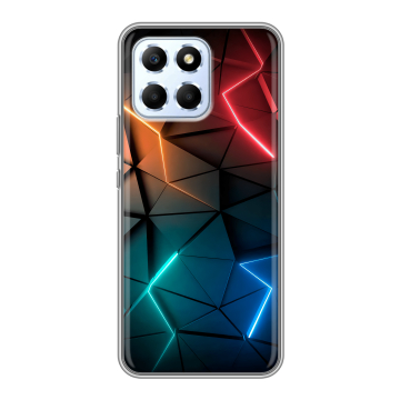 Силиконовый чехол на Huawei Honor X6 с принтом Абстракция неон Силиконовый чехол на Huawei Honor X6 с принтом Абстракция неон