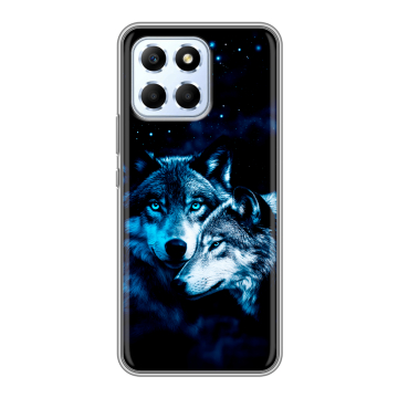 Силиконовый чехол на Huawei Honor X6 с принтом Волки Силиконовый чехол на Huawei Honor X6 с принтом Волки