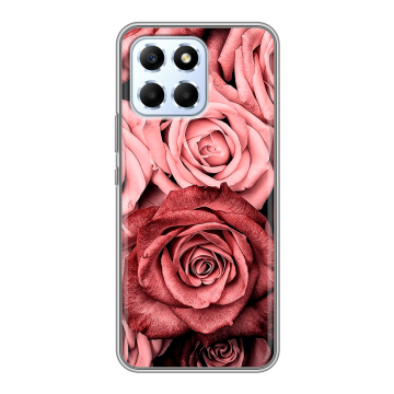 Силиконовый чехол на Huawei Honor X6 с принтом Цветы розы Силиконовый чехол на Huawei Honor X6 с принтом Цветы розы