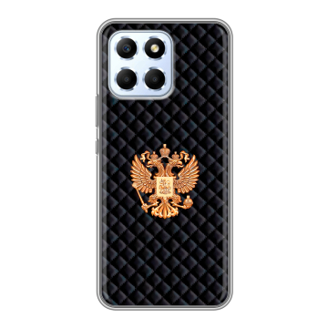 Силиконовый чехол на Huawei Honor X6 с принтом Герб России принт Силиконовый чехол на Huawei Honor X6 с принтом Герб России принт