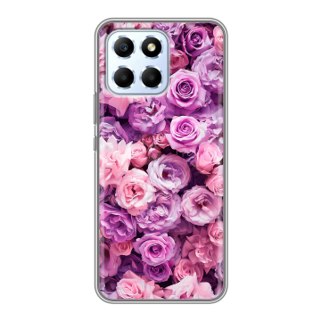 Силиконовый чехол на Huawei Honor X6 с принтом лавандовые розы Силиконовый чехол на Huawei Honor X6 с принтом лавандовые розы
