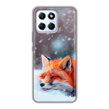 Силиконовый чехол на Huawei Honor X6 с принтом лиса Силиконовый чехол на Huawei Honor X6 с принтом лиса