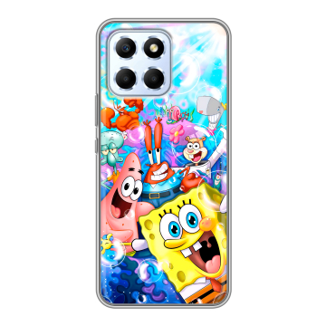 Силиконовый чехол на Huawei Honor X6 с принтом спанчбоб спанч боб Силиконовый чехол на Huawei Honor X6 с принтом спанчбоб спанч боб