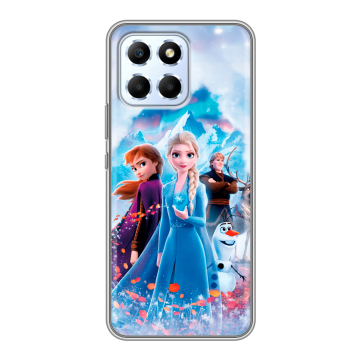 Силиконовый чехол на Huawei Honor X6 с принтом Холодное сердце Frozen