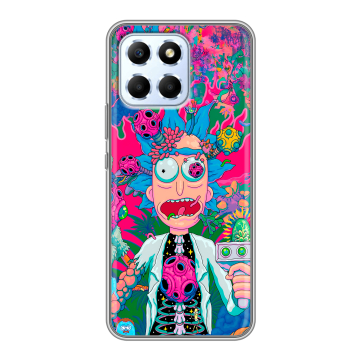 Силиконовый чехол на Huawei Honor X6 с принтом Рик и Морти Rick Morty