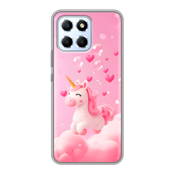 Силиконовый чехол на Huawei Honor X6 с принтом Единорог Силиконовый чехол на Huawei Honor X6 с принтом Единорог