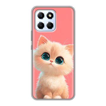 Силиконовый чехол на Huawei Honor X6 с принтом Розовый котенок Силиконовый чехол на Huawei Honor X6 с принтом Розовый котенок