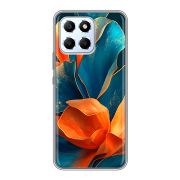 Силиконовый чехол на Huawei Honor X6 с принтом Цветы Силиконовый чехол на Huawei Honor X6 с принтом Цветы