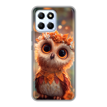 Силиконовый чехол на Huawei Honor X6 с принтом Милая сова Силиконовый чехол на Huawei Honor X6 с принтом Милая сова