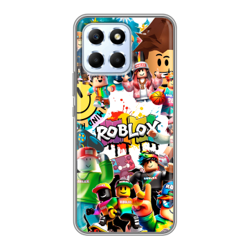 Силиконовый чехол на Huawei Honor X6 с принтом Roblox Роблокс