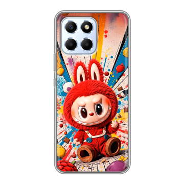 Силиконовый чехол на Huawei Honor X6 с принтом Labubu Лабубу