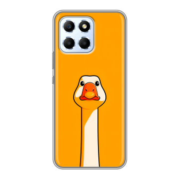 Силиконовый чехол на Huawei Honor X6 с принтом Смешная утка Силиконовый чехол на Huawei Honor X6 с принтом Смешная утка