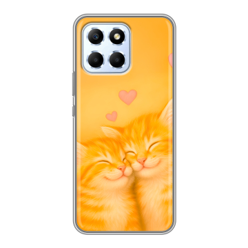 Силиконовый чехол на Huawei Honor X6 с принтом Милые котята