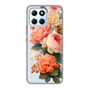 Силиконовый чехол на Huawei Honor X6 с принтом цветы Силиконовый чехол на Huawei Honor X6 с принтом цветы