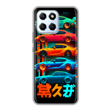 Силиконовый чехол на Huawei Honor X6 с принтом машины тачки Силиконовый чехол на Huawei Honor X6 с принтом машины тачки