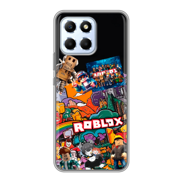 Силиконовый чехол на Huawei Honor X6 с принтом Roblox Роблокс Силиконовый чехол на Huawei Honor X6 с принтом Roblox Роблокс