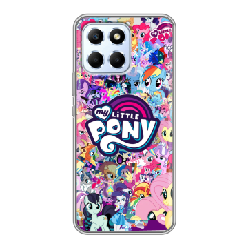 Силиконовый чехол на Huawei Honor X6 с принтом My little pony Дружба чудо