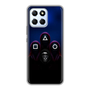 Силиконовый чехол на Huawei Honor X6 с принтом Игра Кальмара Силиконовый чехол на Huawei Honor X6 с принтом Игра Кальмара