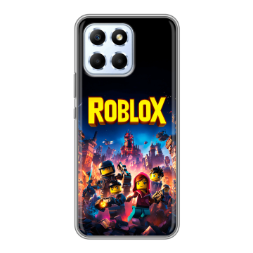 Силиконовый чехол на Huawei Honor X6 с принтом Roblox Роблокс