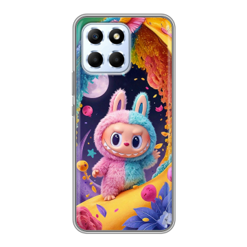 Силиконовый чехол на Huawei Honor X6 с принтом Labubu Лабубу