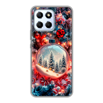 Силиконовый чехол на Huawei Honor X6 с принтом Новый год Силиконовый чехол на Huawei Honor X6 с принтом Новый год