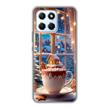 Силиконовый чехол на Huawei Honor X6 с принтом Новый год Силиконовый чехол на Huawei Honor X6 с принтом Новый год
