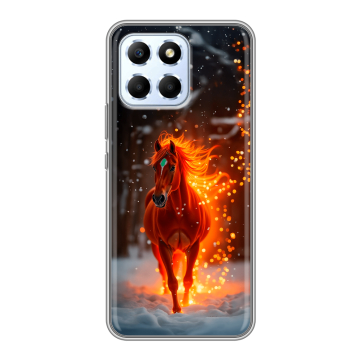 Силиконовый чехол на Huawei Honor X6 с принтом Новый год Силиконовый чехол на Huawei Honor X6 с принтом Новый год