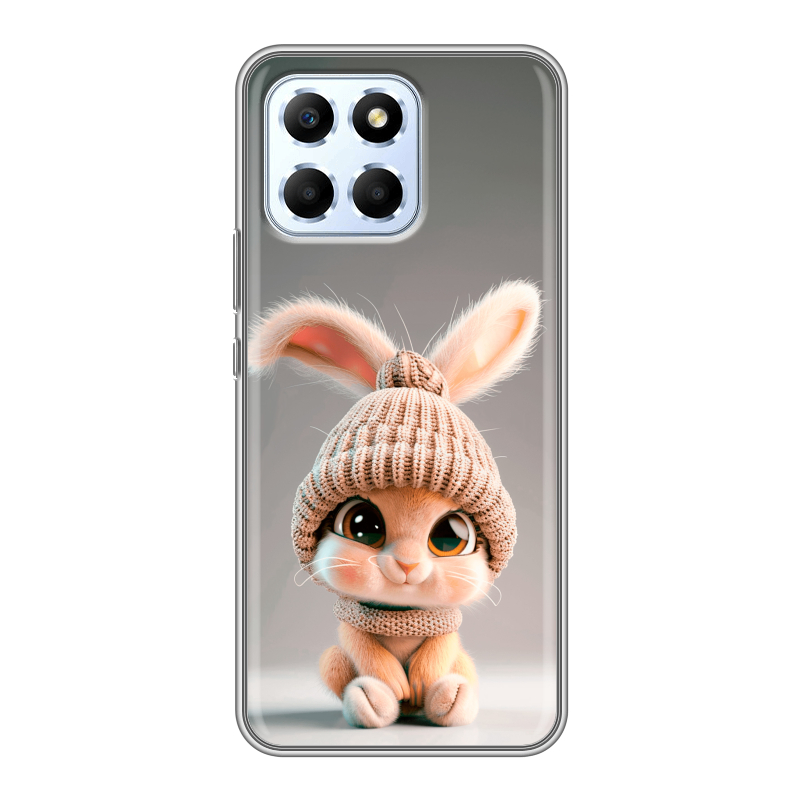 Силиконовый противоударный чехол на Huawei Honor X6 с принтом Кролик Силиконовый противоударный чехол на Huawei Honor X6 с принтом Кролик