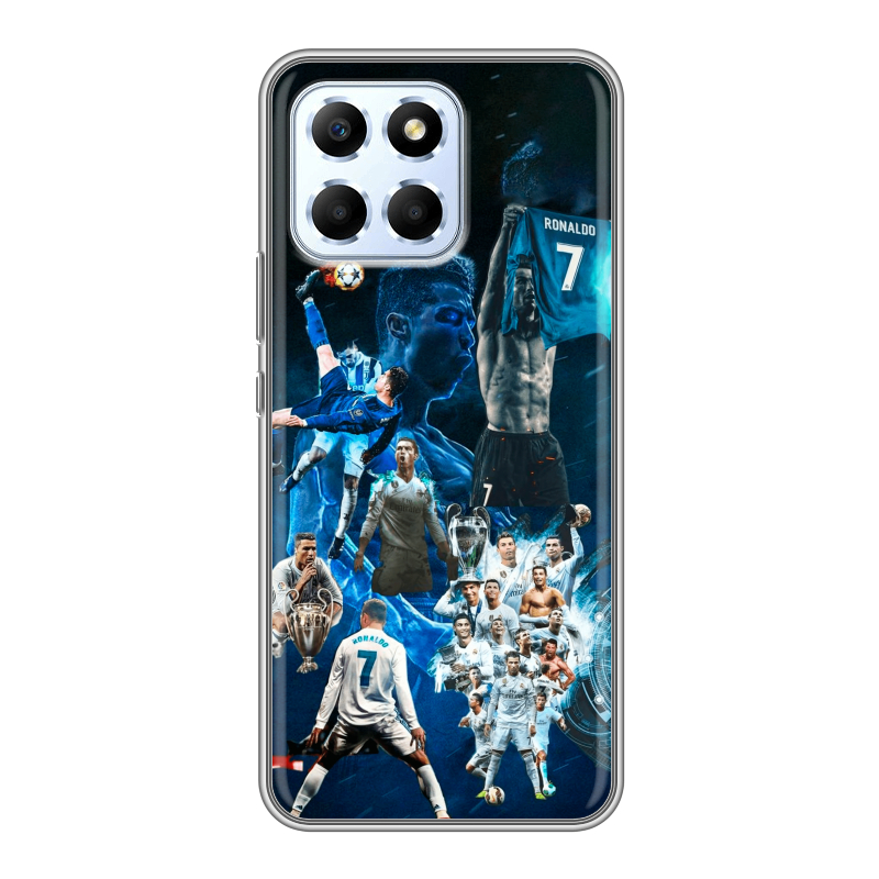 Силиконовый чехол на Huawei Honor X6 с принтом Реал Роналдо Силиконовый чехол на Huawei Honor X6 с принтом Реал Роналдо