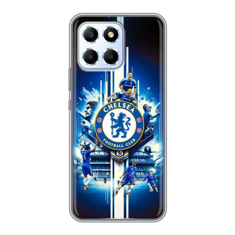 Силиконовый противоударный чехол на Huawei Honor X6 с принтом Chelsea Челси Силиконовый противоударный чехол на Huawei Honor X6 с принтом Chelsea Челси