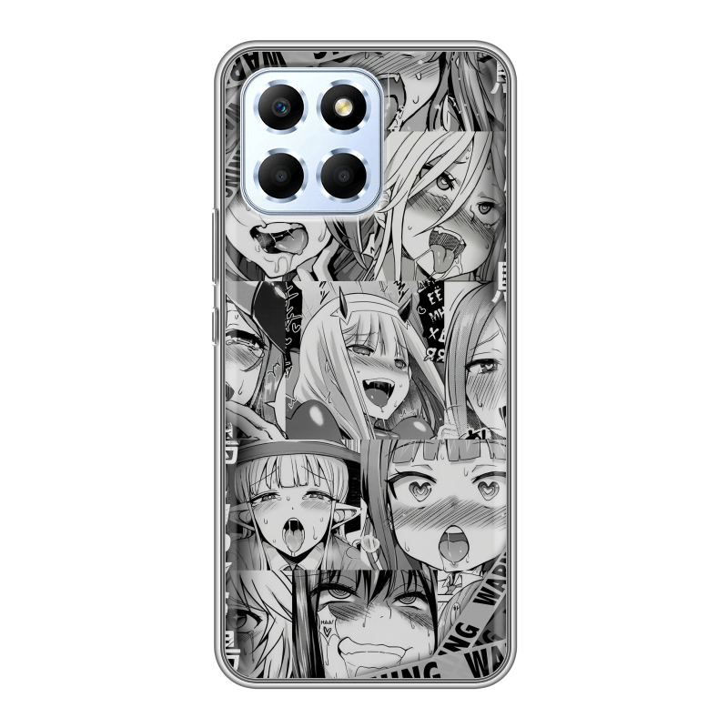 Силиконовый чехол на Huawei Honor X6 с принтом Ahegao Ахегао Аниме Силиконовый чехол на Huawei Honor X6 с принтом Ahegao Ахегао Аниме