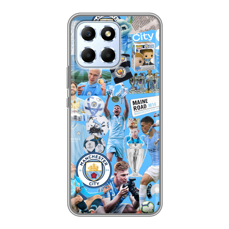 Силиконовый чехол на Huawei Honor X6 с принтом Man City Манчестер Сити Силиконовый чехол на Huawei Honor X6 с принтом Man City Манчестер Сити