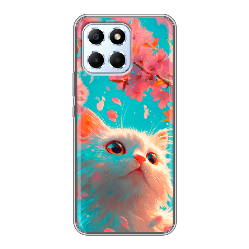Силиконовый чехол на Huawei Honor X6 с принтом Красивый кот Силиконовый чехол на Huawei Honor X6 с принтом Красивый кот