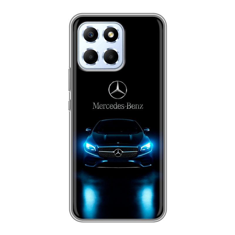 Силиконовый противоударный чехол на Huawei Honor X6 с принтом Mercedes Мерседес Силиконовый противоударный чехол на Huawei Honor X6 с принтом Mercedes Мерседес