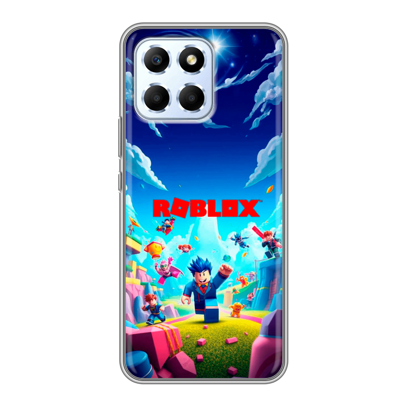 Силиконовый чехол на Huawei Honor X6 с принтом Roblox Роблокс Силиконовый чехол на Huawei Honor X6 с принтом Roblox Роблокс