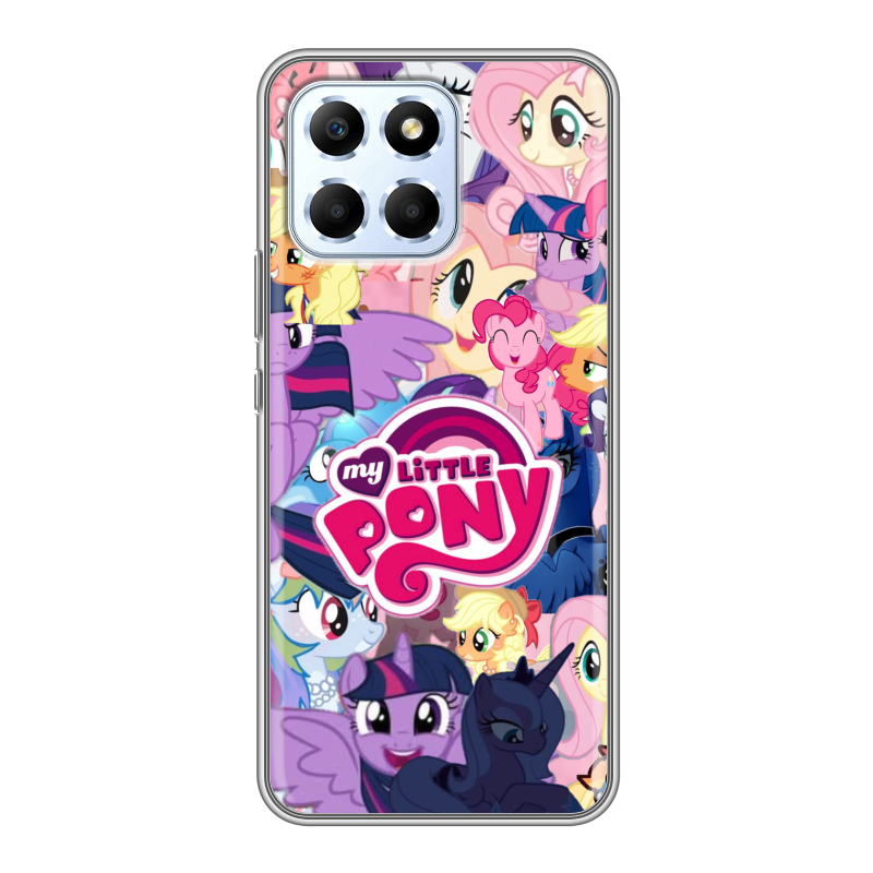 Силиконовый противоударный чехол на Huawei Honor X6 с принтом My little pony Дружба чудо Силиконовый противоударный чехол на Huawei Honor X6 с принтом My little pony Дружба чудо