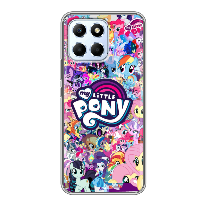 Силиконовый противоударный чехол на Huawei Honor X6 с принтом My little pony Дружба чудо Силиконовый противоударный чехол на Huawei Honor X6 с принтом My little pony Дружба чудо