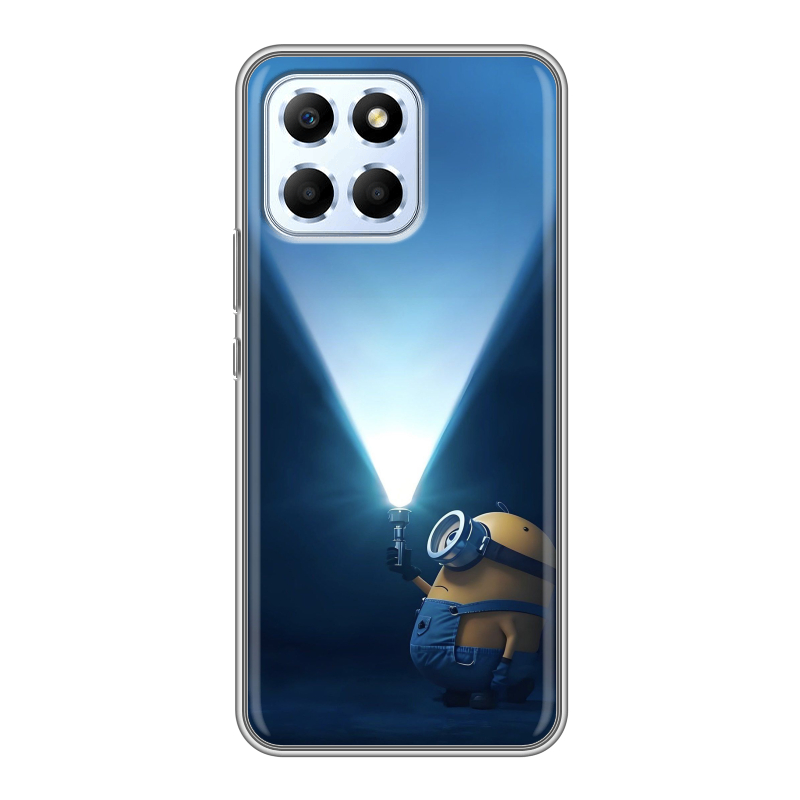 Силиконовый противоударный чехол на Huawei Honor X6 с принтом Миньоны Силиконовый противоударный чехол на Huawei Honor X6 с принтом Миньоны