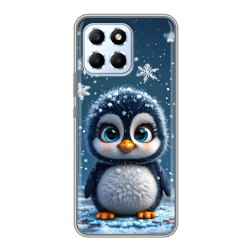 Силиконовый противоударный чехол на Huawei Honor X6 с принтом Новый год Силиконовый противоударный чехол на Huawei Honor X6 с принтом Новый год