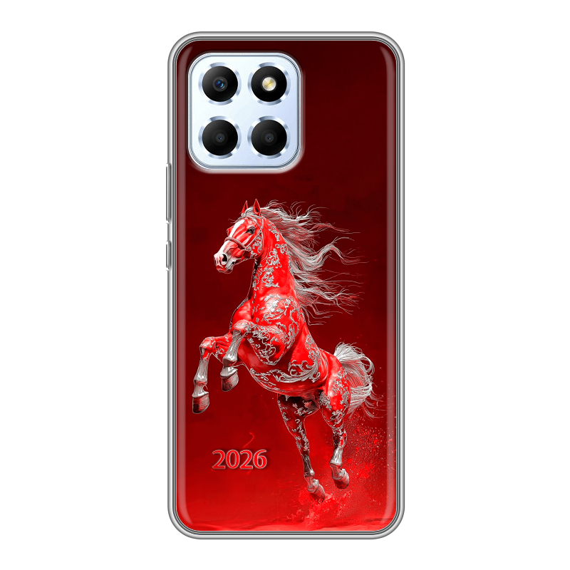 Силиконовый чехол на Huawei Honor X6 с принтом Новый год Силиконовый чехол на Huawei Honor X6 с принтом Новый год