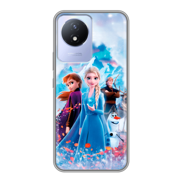 Силиконовый чехол на Vivo Y02 с принтом Холодное сердце Frozen Силиконовый чехол на Vivo Y02 с принтом Холодное сердце Frozen