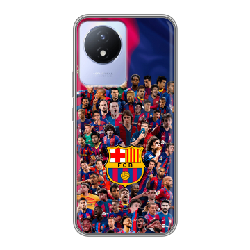 Силиконовый чехол на Vivo Y02 с принтом Барселона Barcelona