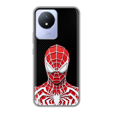 Силиконовый чехол на Vivo Y02 с принтом человек паук spiderman Силиконовый чехол на Vivo Y02 с принтом человек паук spiderman