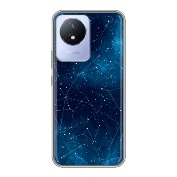 Силиконовый чехол на Vivo Y02 с принтом Космос звезды